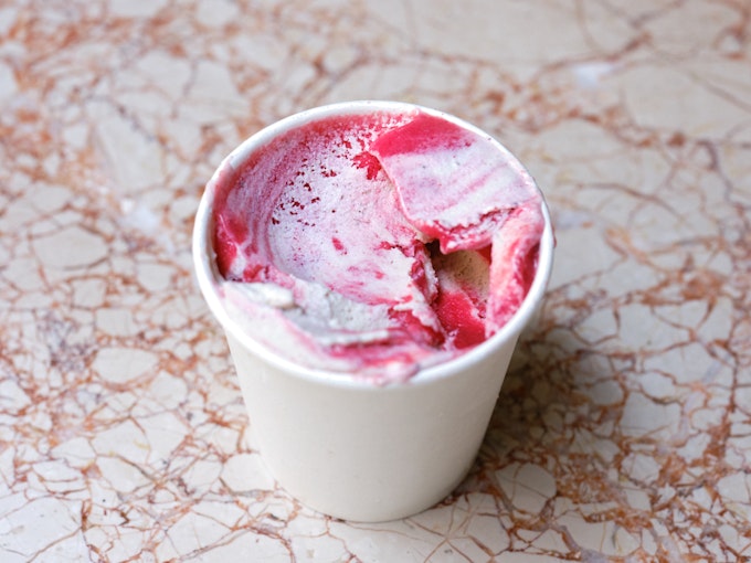 vegan berry swirl ice cream