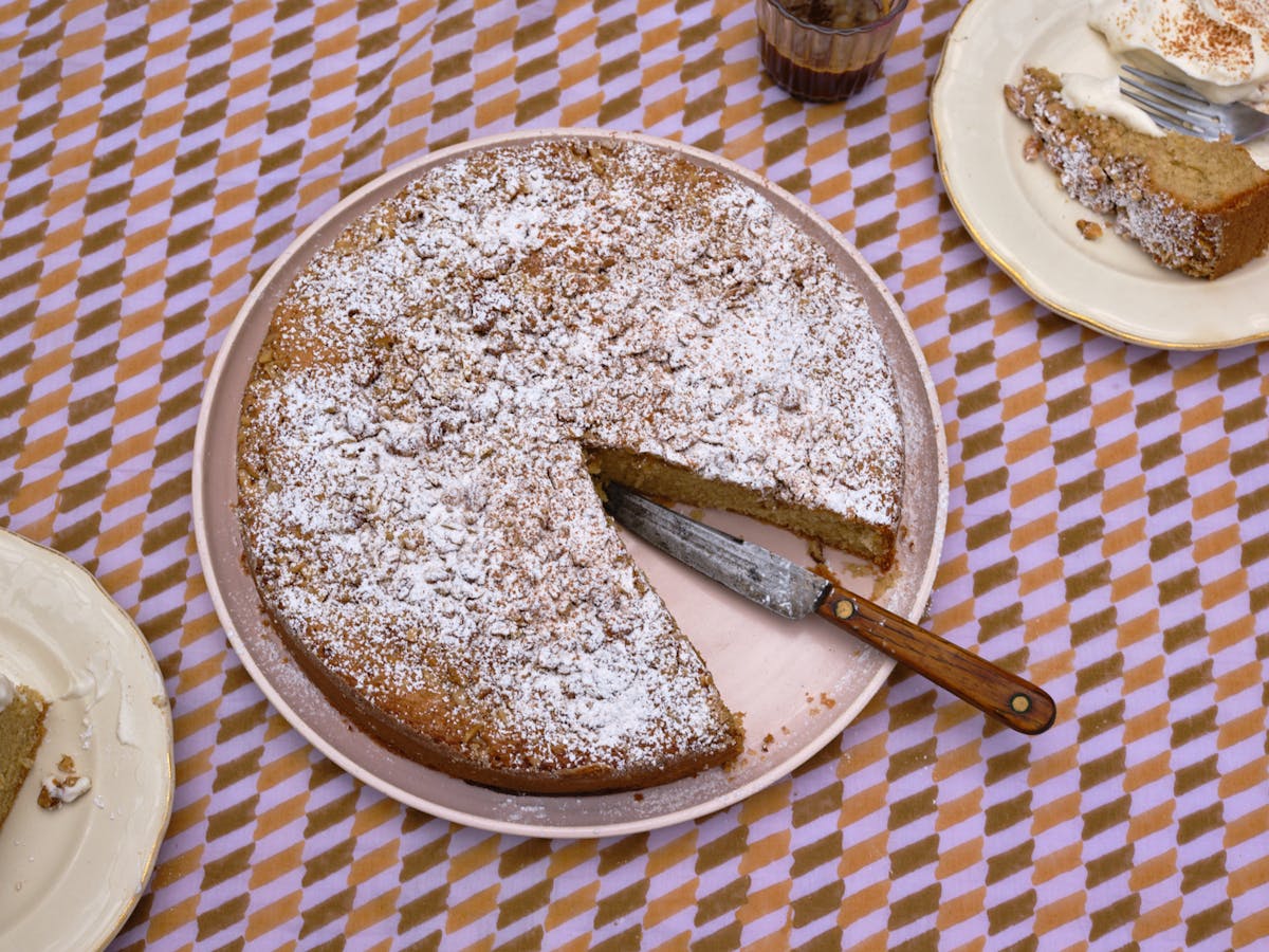 Walnut Nutmeg Butter Cake