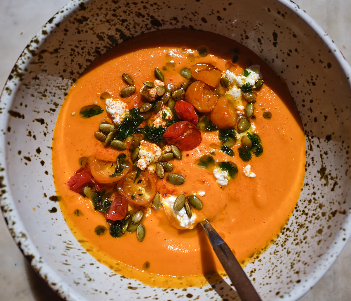 Butternut Squash Soup with Red Lentils