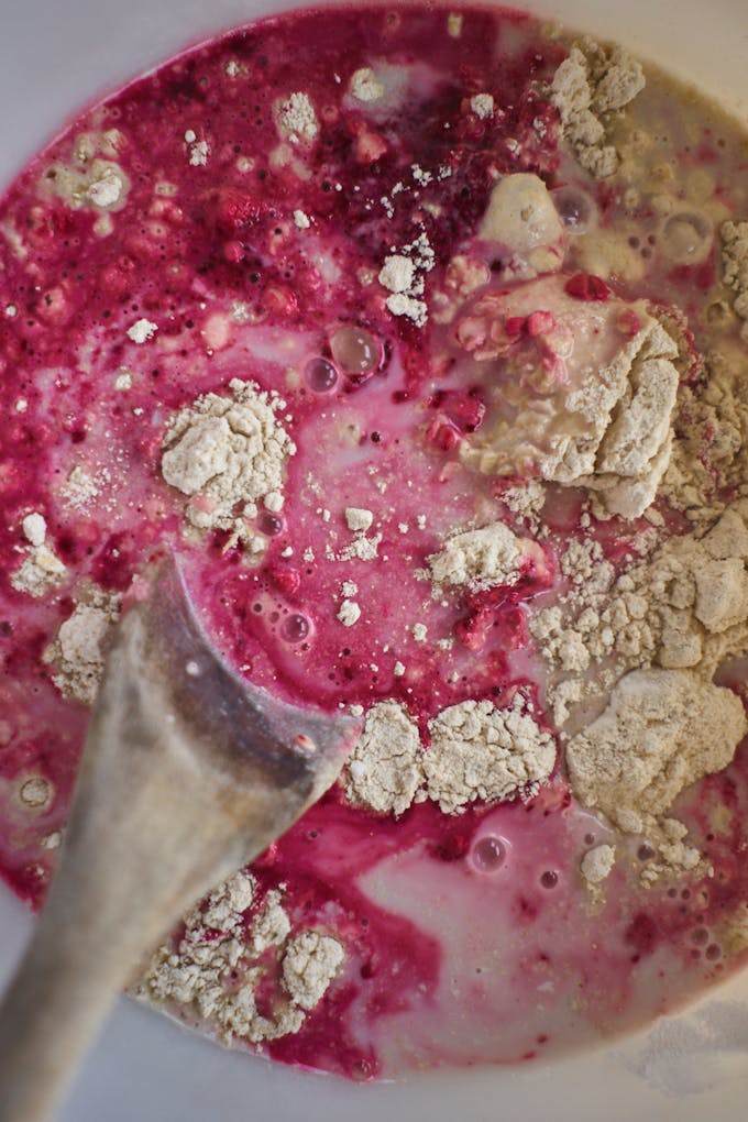 Blueberry Beet Pancakes (Vegan)