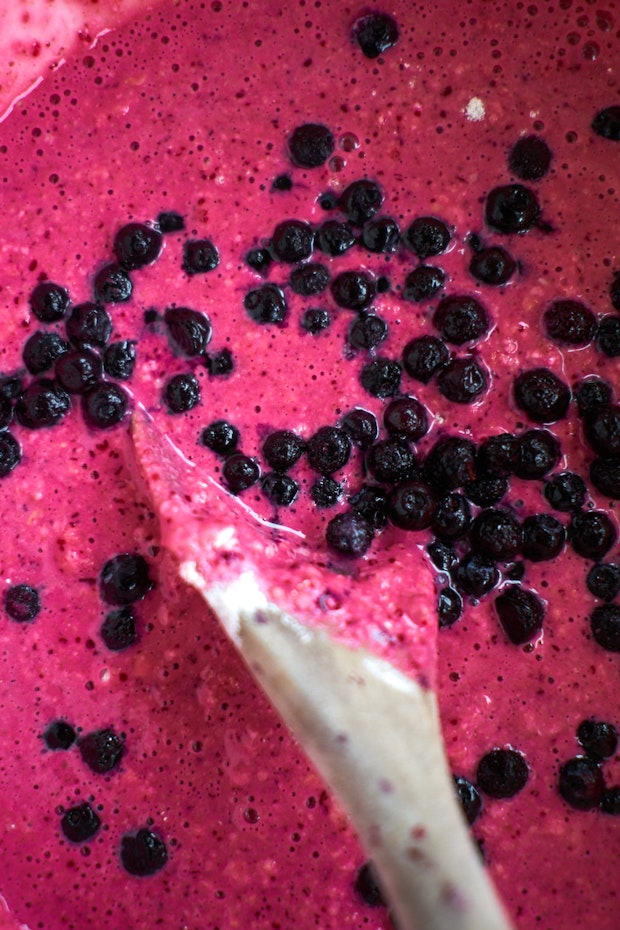 Blueberry Beet Pancakes