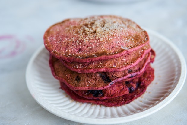 Blueberry Beet Pancakes