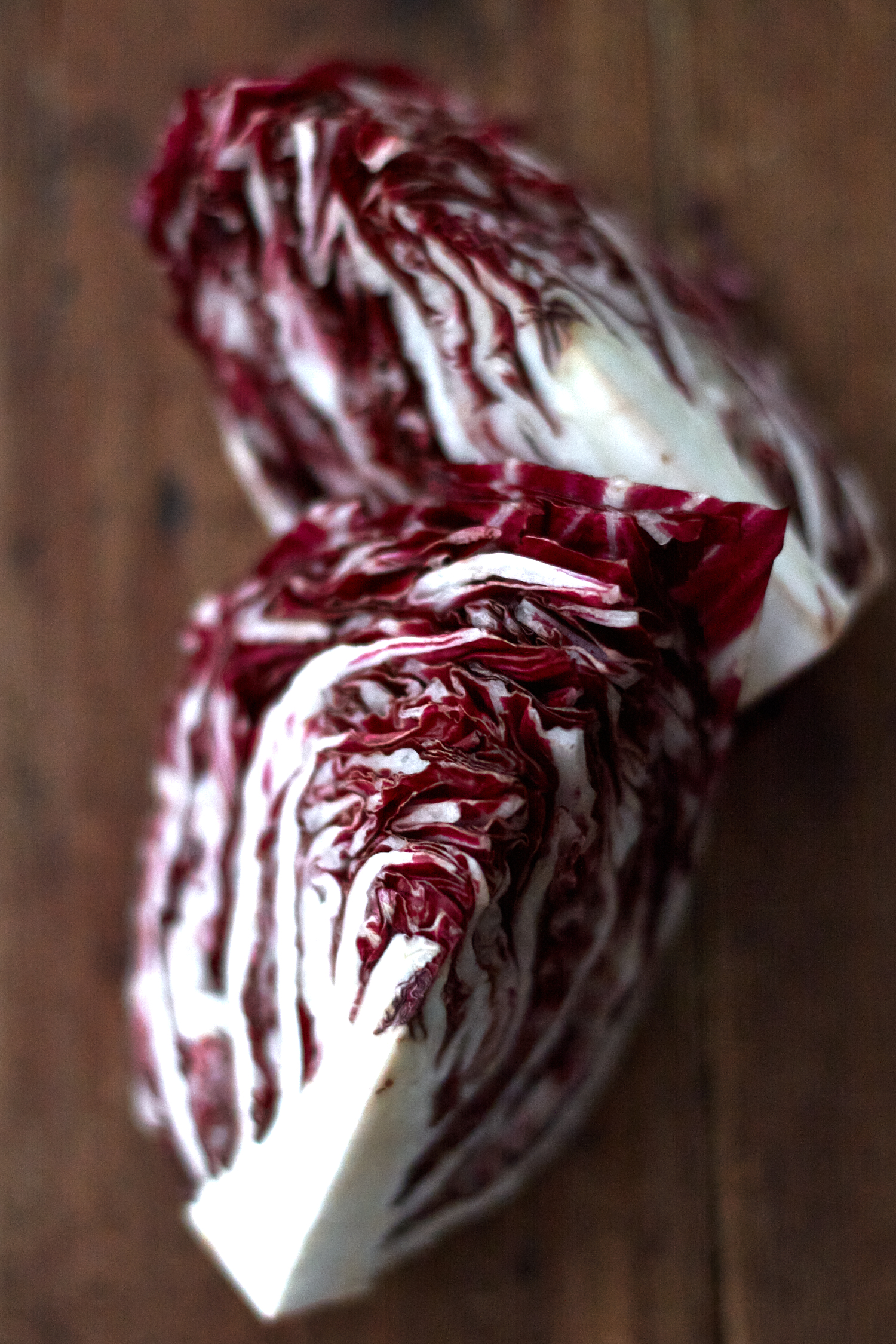 Skillet full of red cabbage