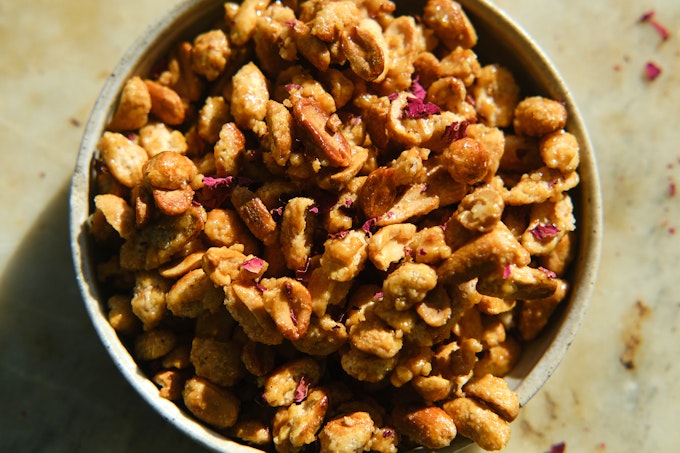 Candied Nuts (with Rose Water)