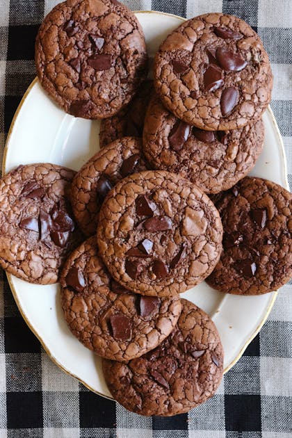 Aran’s Double Chocolate Buckwheat Crinkle Cookies