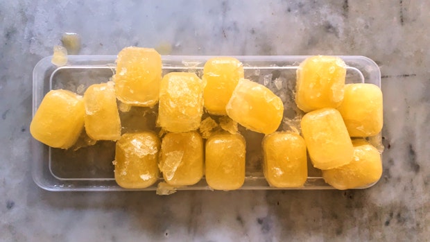 Meyer Lemon Ice Cubes