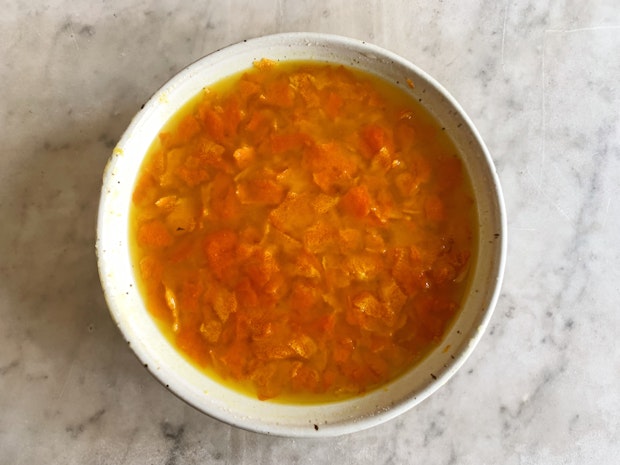 Preparar almíbar de naranja casero