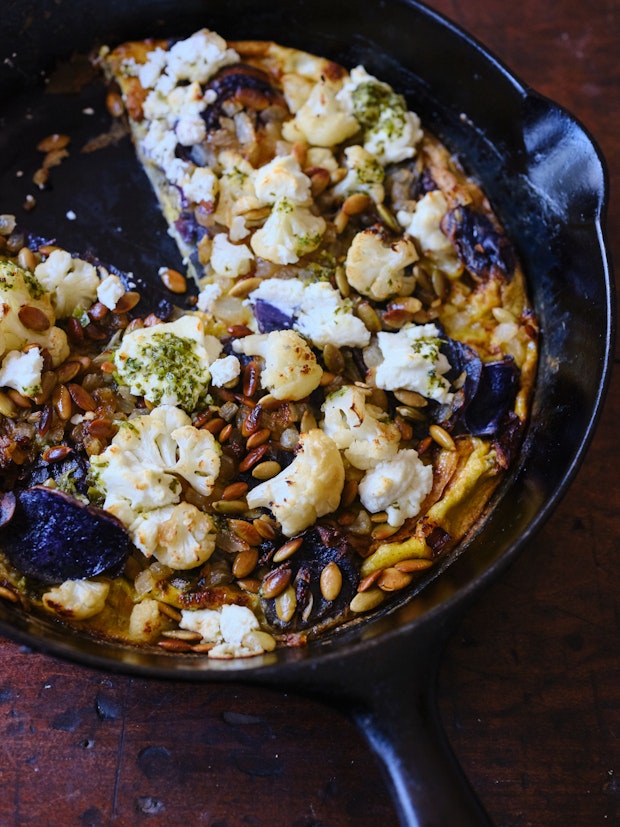 Frittata in a Cast Iron Skillet