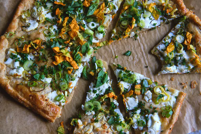 Banana Pepper & Goat Cheese Tart
