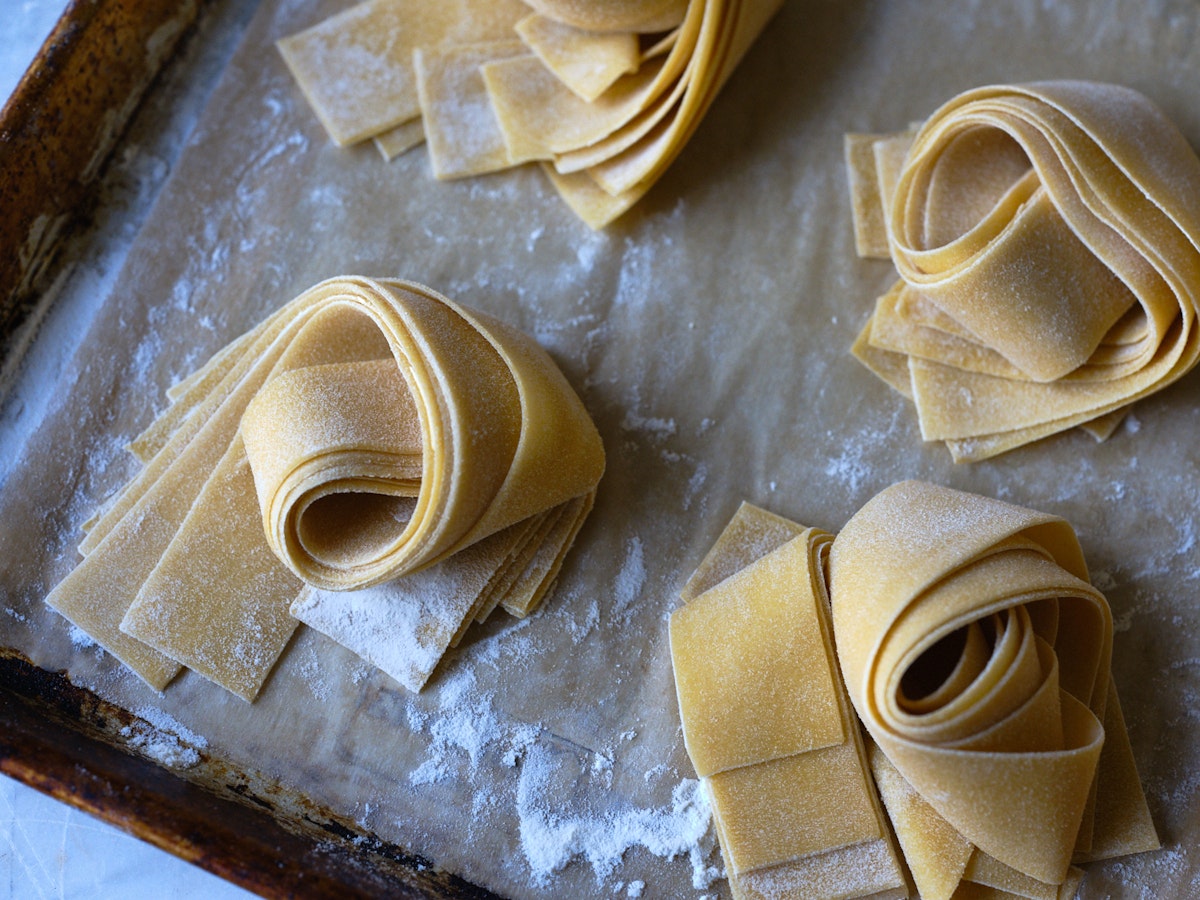 How to Make PAPPARDELLE PASTA RECIPE from Scratch 