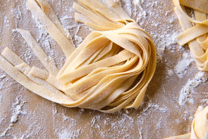 Homemade Tagliatelle