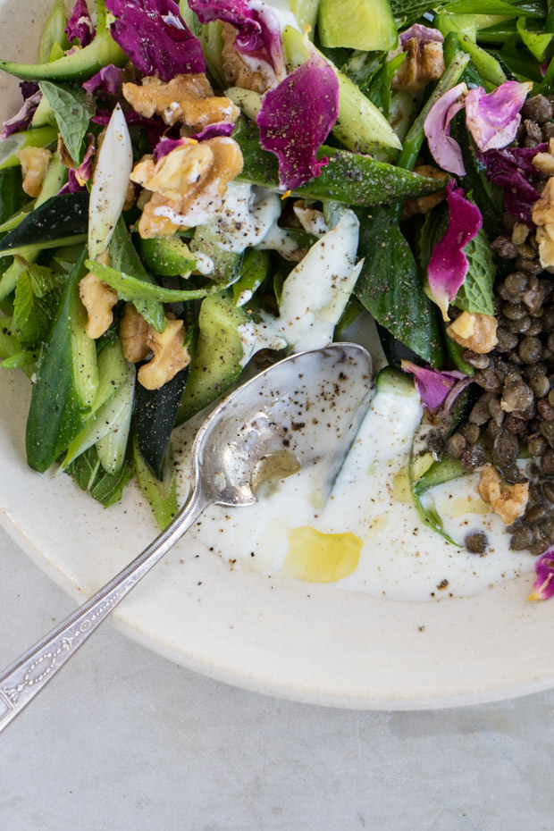 Snap Pea–Radish Salad with Herbed Yogurt Recipe - Joshua McFadden