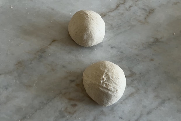Two Pizza Dough Balls