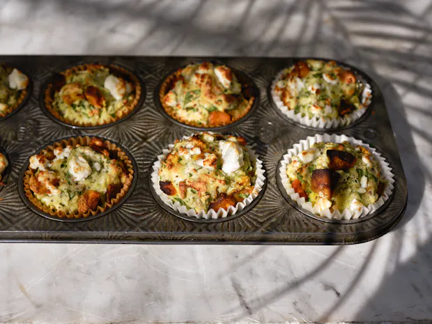 Muffin recipe - Seeded Pumpkin and Feta Muffins