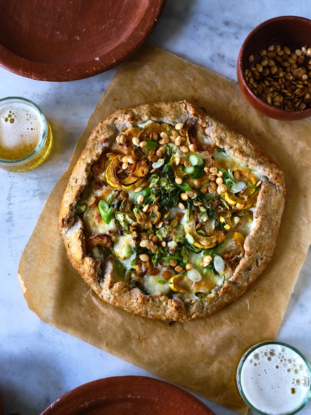 Sourdough Galette with Delicata Squash