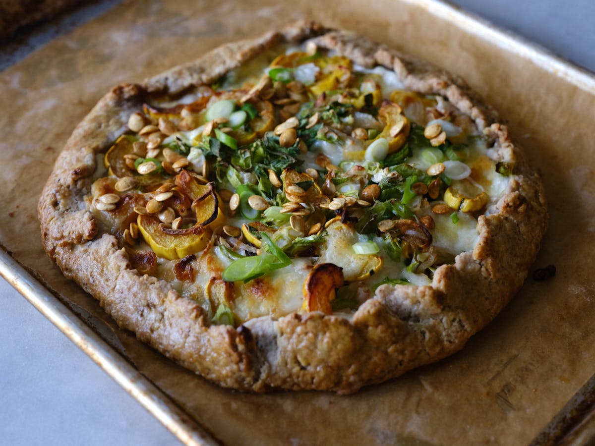 Sourdough Galette with Delicata Squash