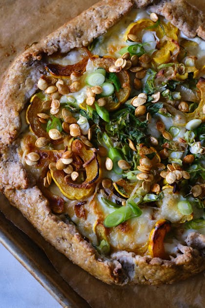 Sourdough Galette with Delicata Squash