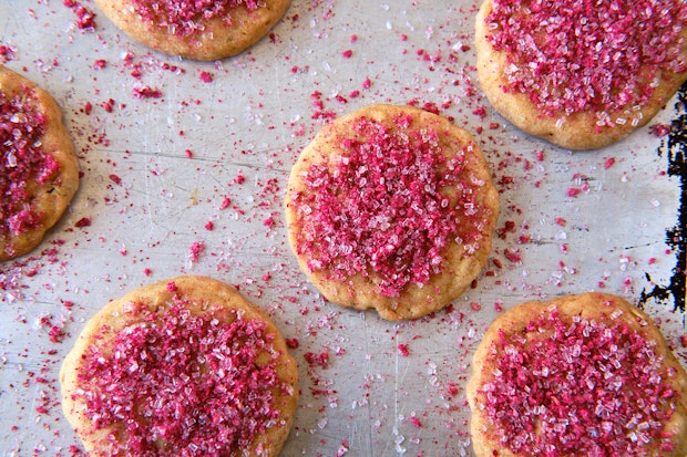 world's best cookies on a baking sheet close up