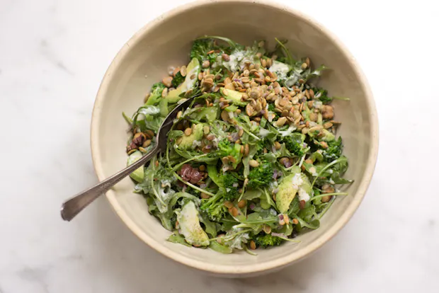 An Ideal Lunch Salad with Chickpeas