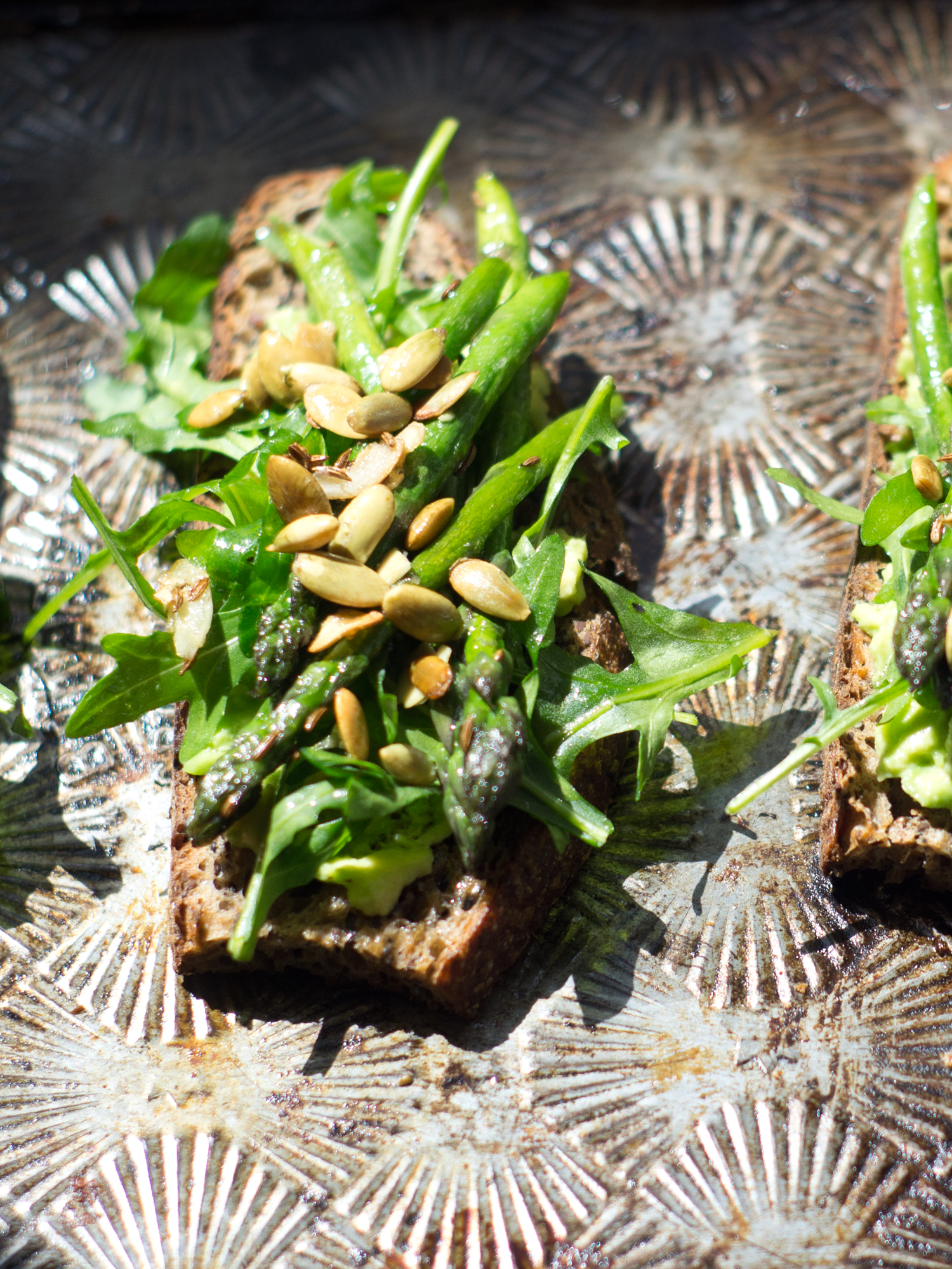 Avocado Asparagus Tartine