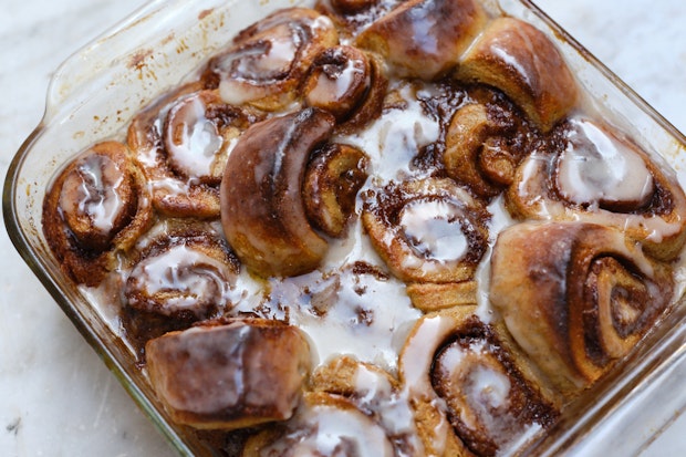 Cinnamon Rolls as part of a list of Christmas morning recipe ideas