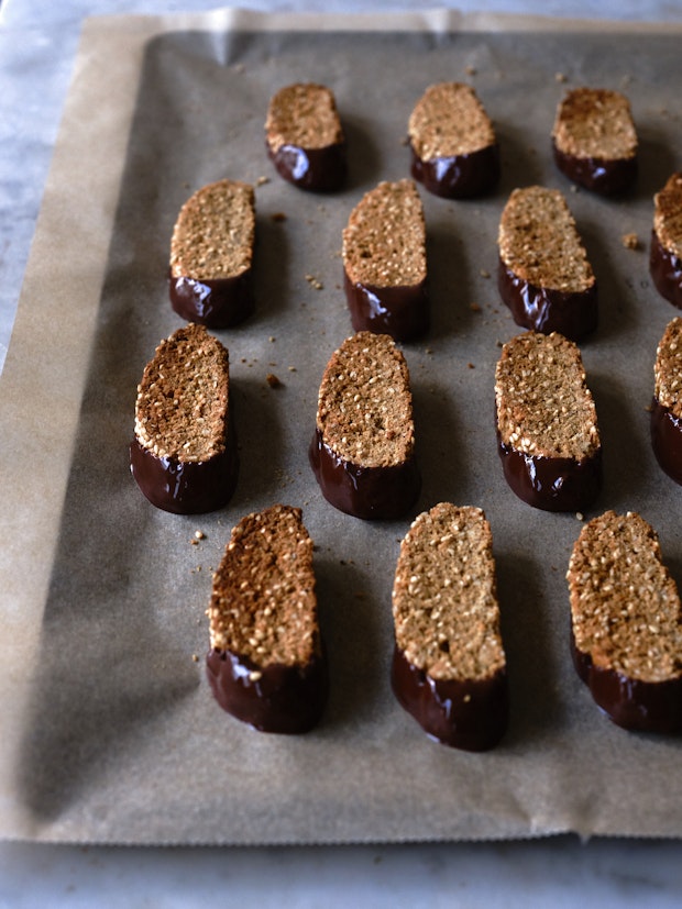 Chocolate Dipped Biscotti