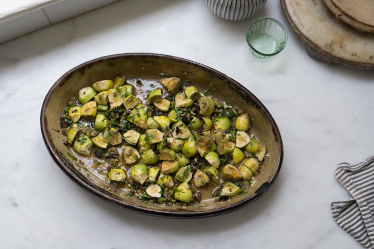 Braised Artichokes with Orange