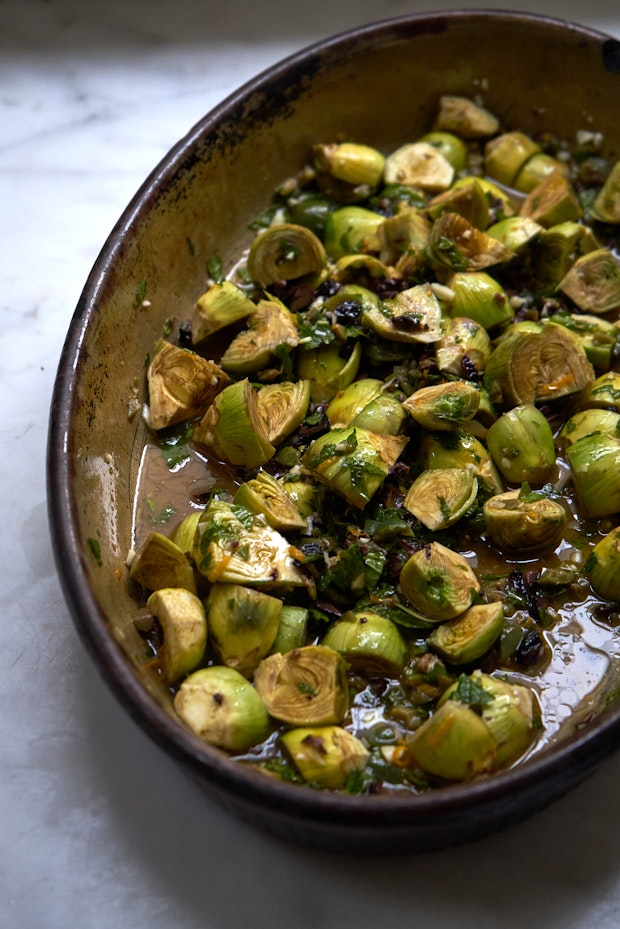 Braised Artichokes with Orange