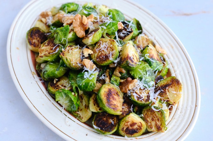 2 recettes for Golden Crusted Brussels