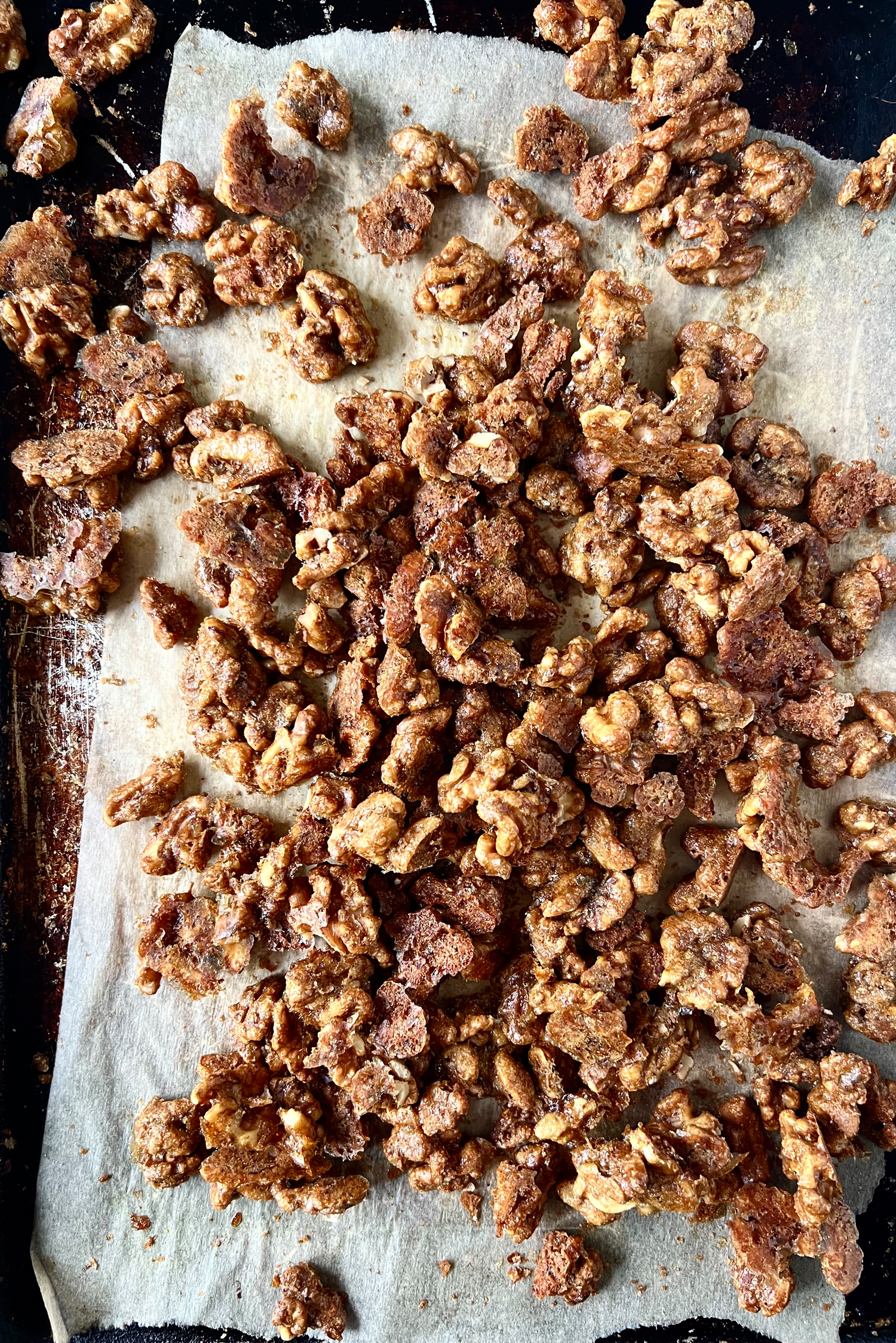 Candied Walnuts on a Sheetpan