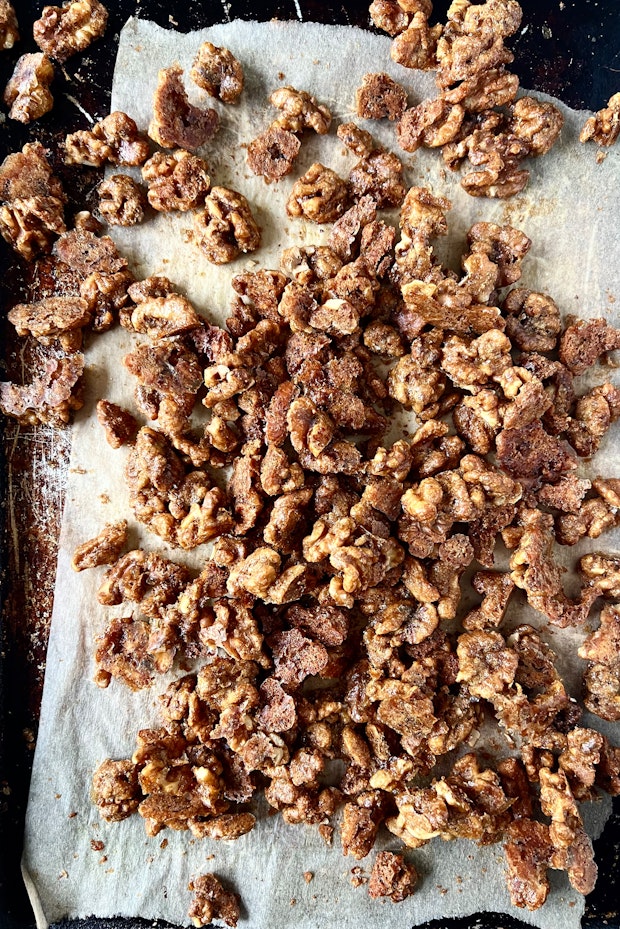 Candied Walnuts on a Sheetpan