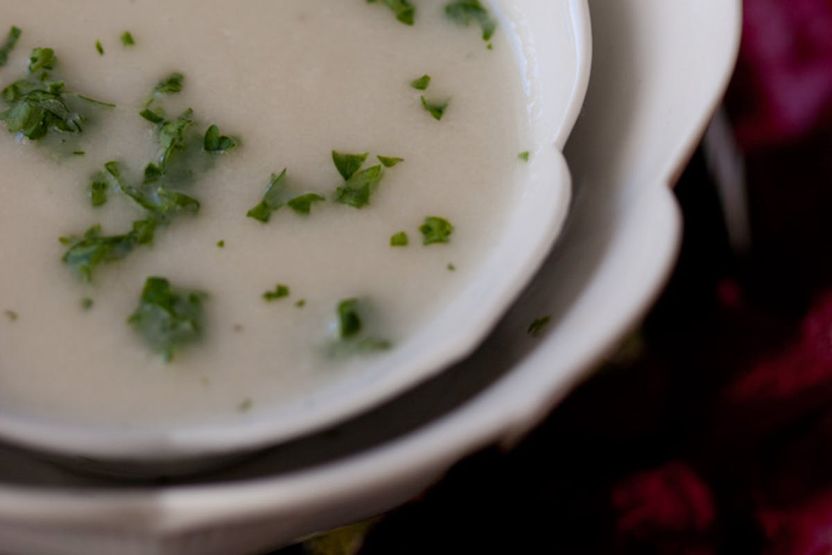 Cauliflower Soup with Gorgonzola