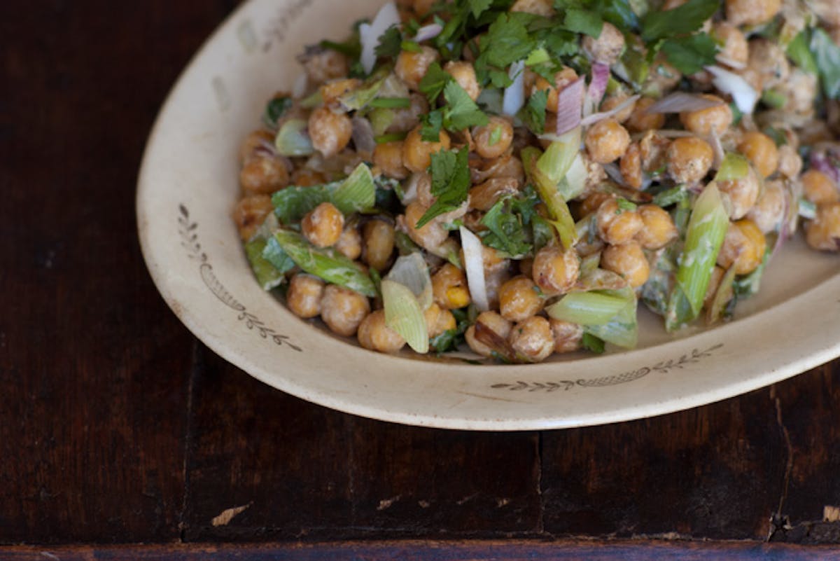 Pan-fried Chickpea Salad