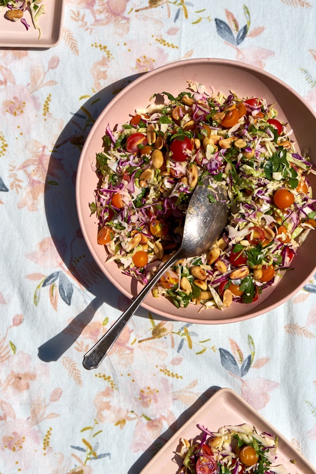 Lime & Blistered Peanut Coleslaw Recipe