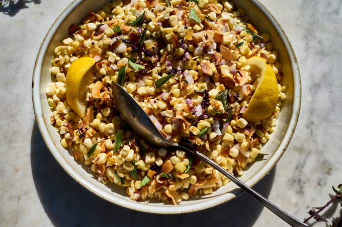 A Really Unconfined Coconut Corn Salad