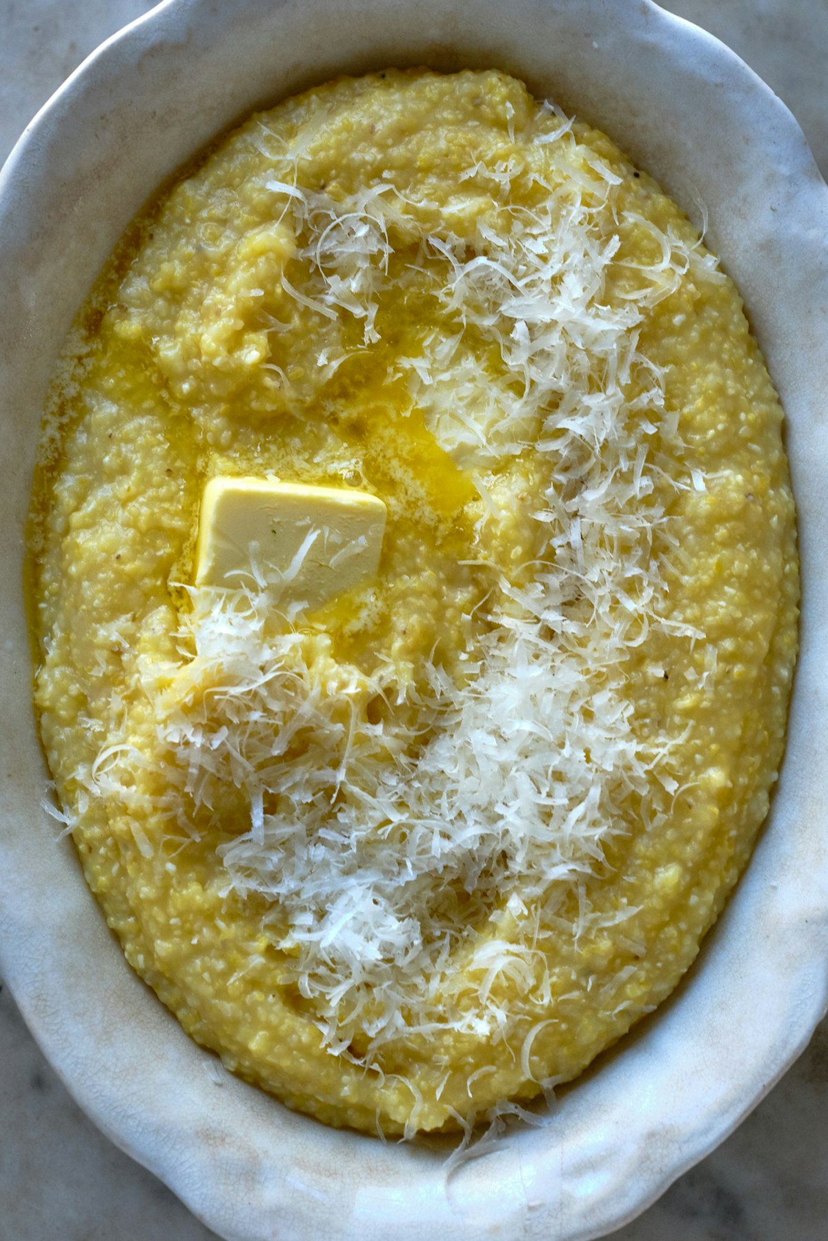 Quick Cooking Polenta From Cornmeal- Fast And Easy