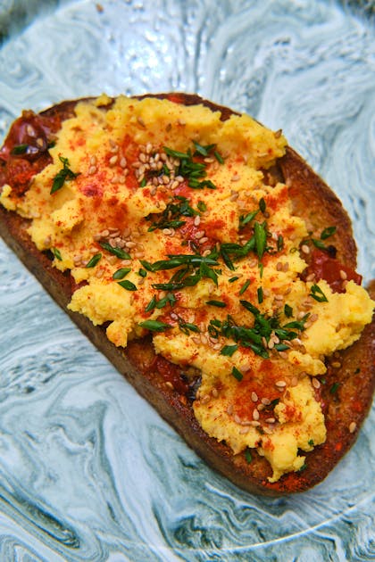 Deviled Egg Toast