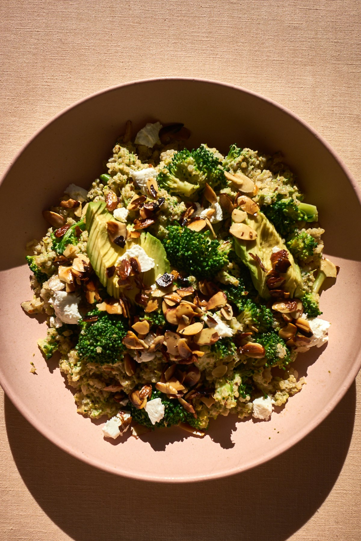 One Pan Broccoli Quinoa Skillet with Parmesan