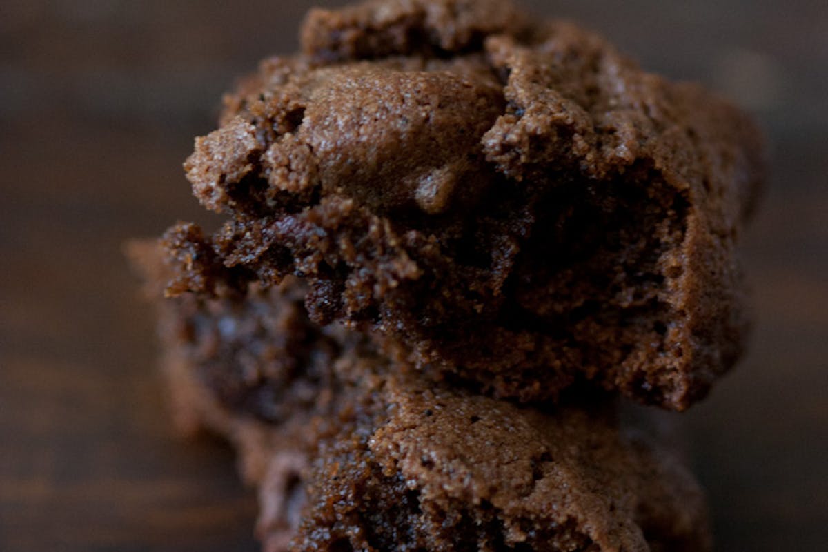 Triple Chocolate Espresso Bean Cookies