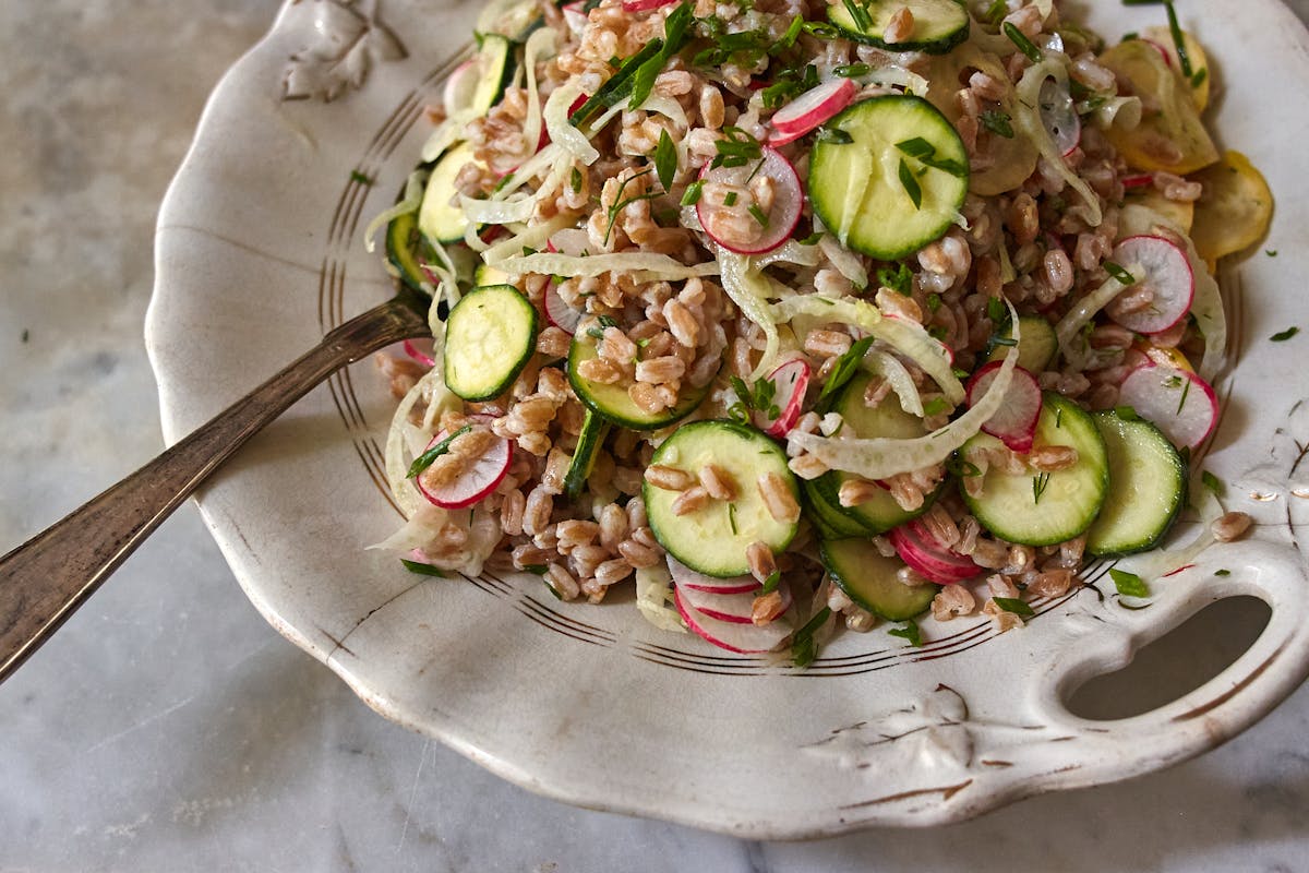 Farro Salad with Buttermilk Dressing Farro Salad with Buttermilk Dressing