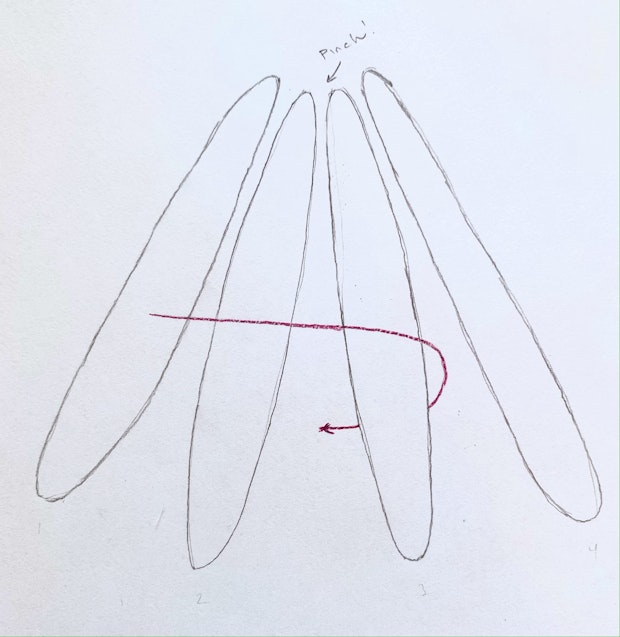 Diagram of a Four Strand Braid