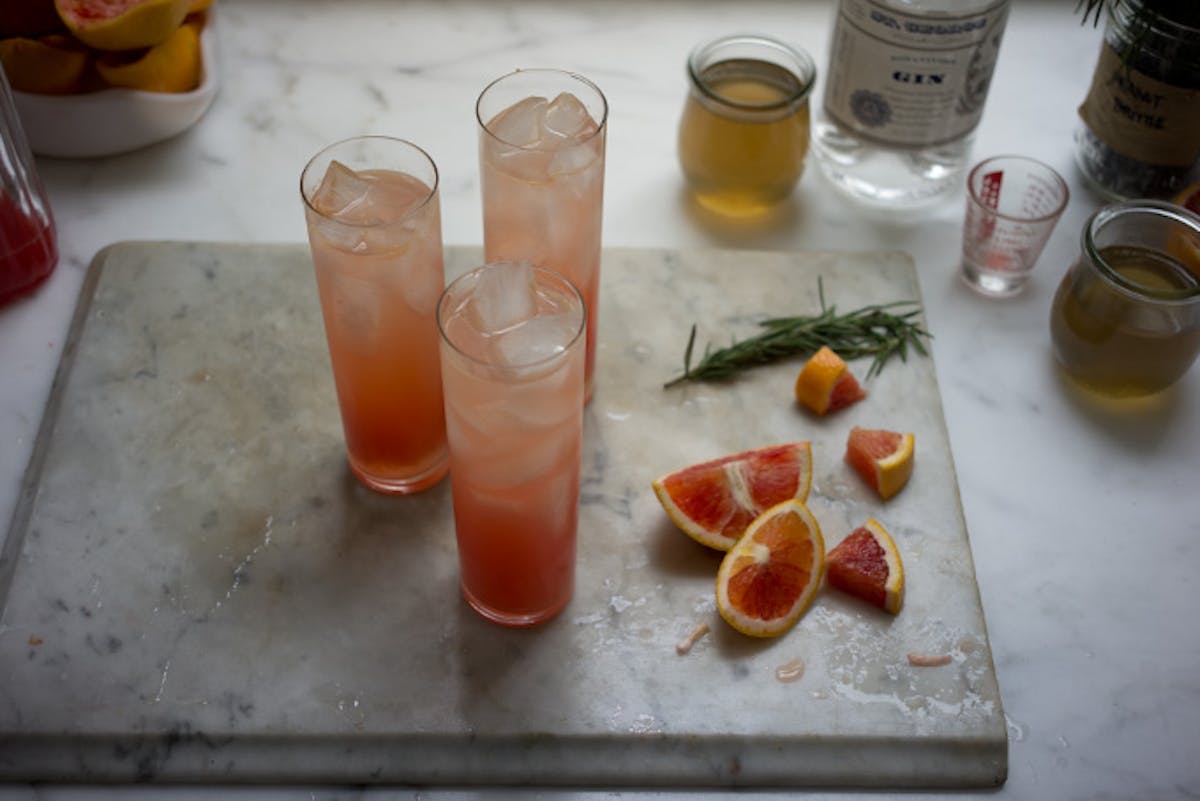 Blood Orange Gin Sparkler