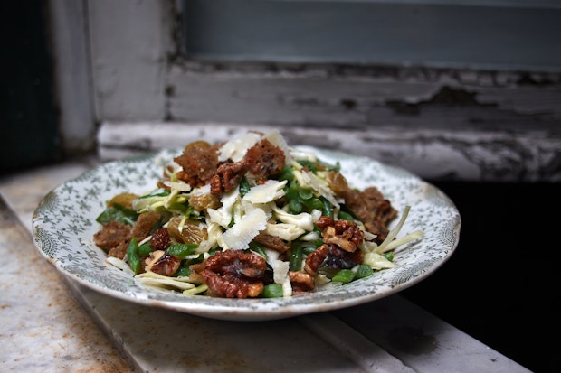 green bean slaw in a bowl