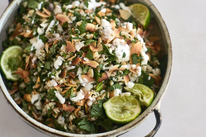 Herbed Rice Salad with Peanuts