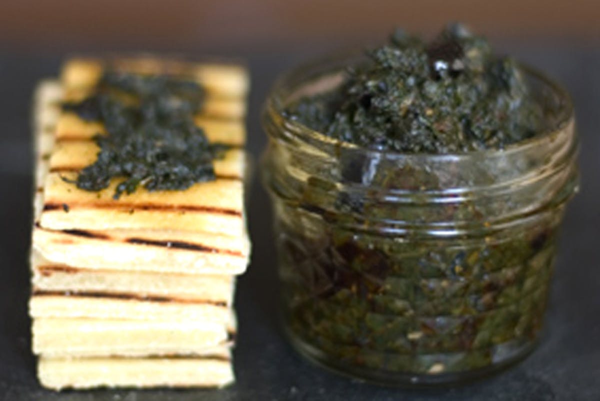 Herb Jam with Olives and Lemon