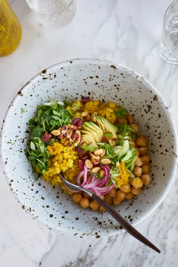 Instant Pot Brown Rice Bowl with Chickpeas