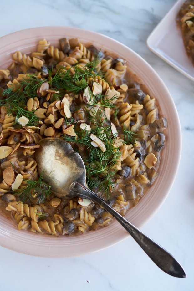 Instant Pot Mushroom Stroganoff with Vodka