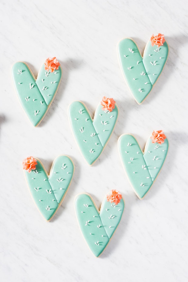 Jes Lahay Cactus Heart Cookies