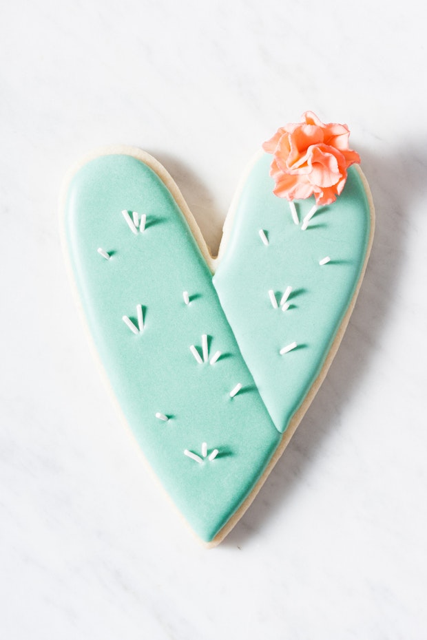 Jes Lahay Cactus Heart Cookies