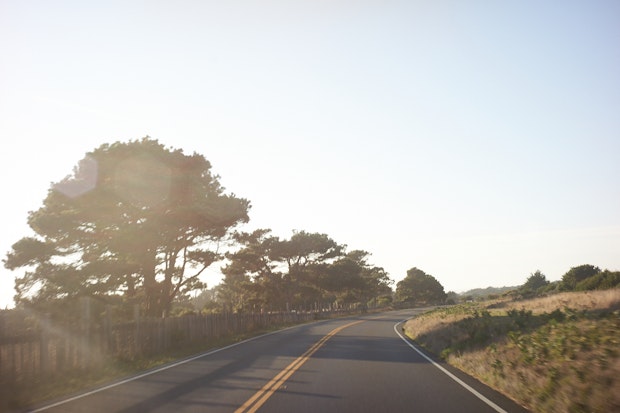 drive to cabin along ca highway 1